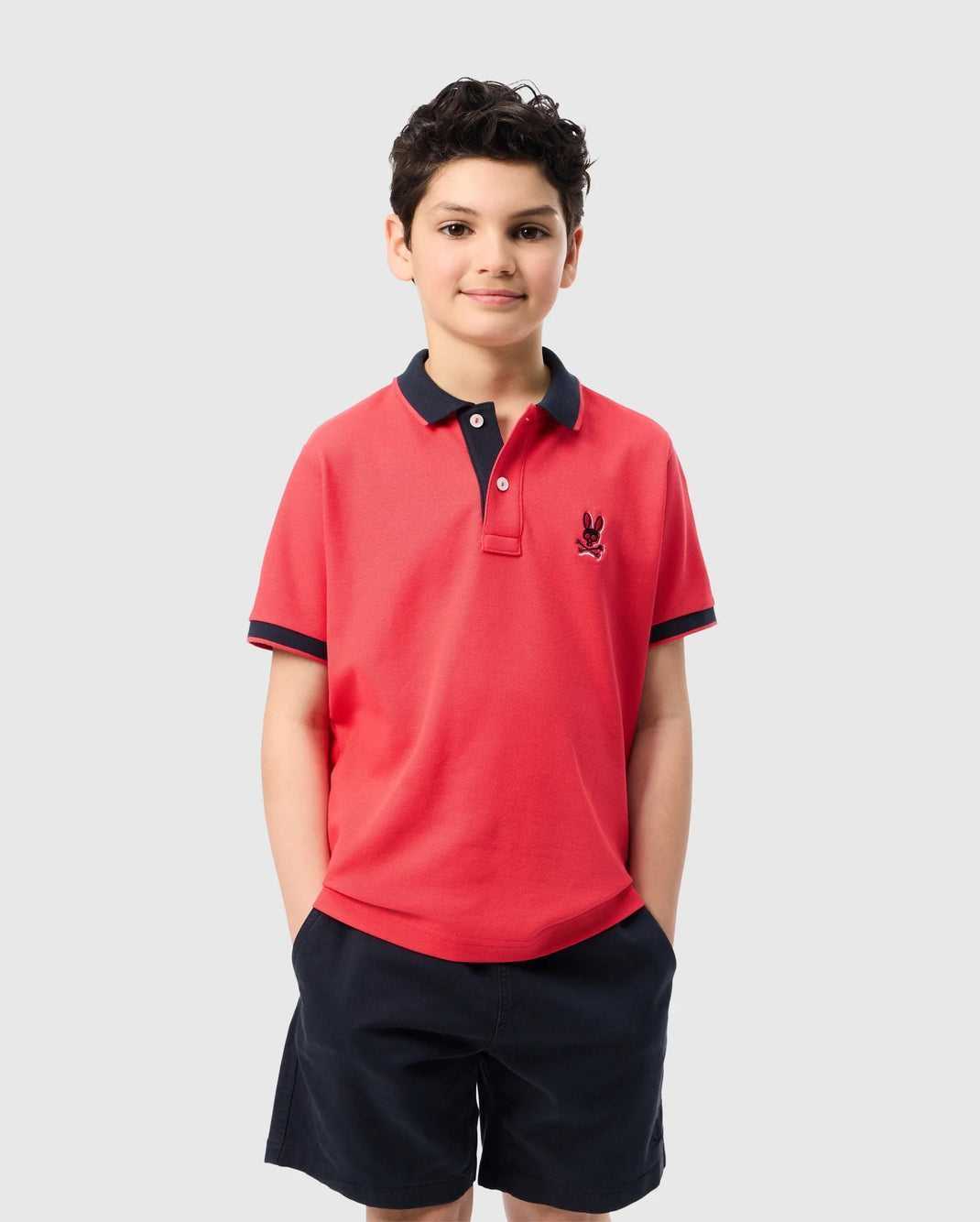 Polos Psycho Bunny Kayden Pique Polo Hibiscus Enfant | THQ-93735329